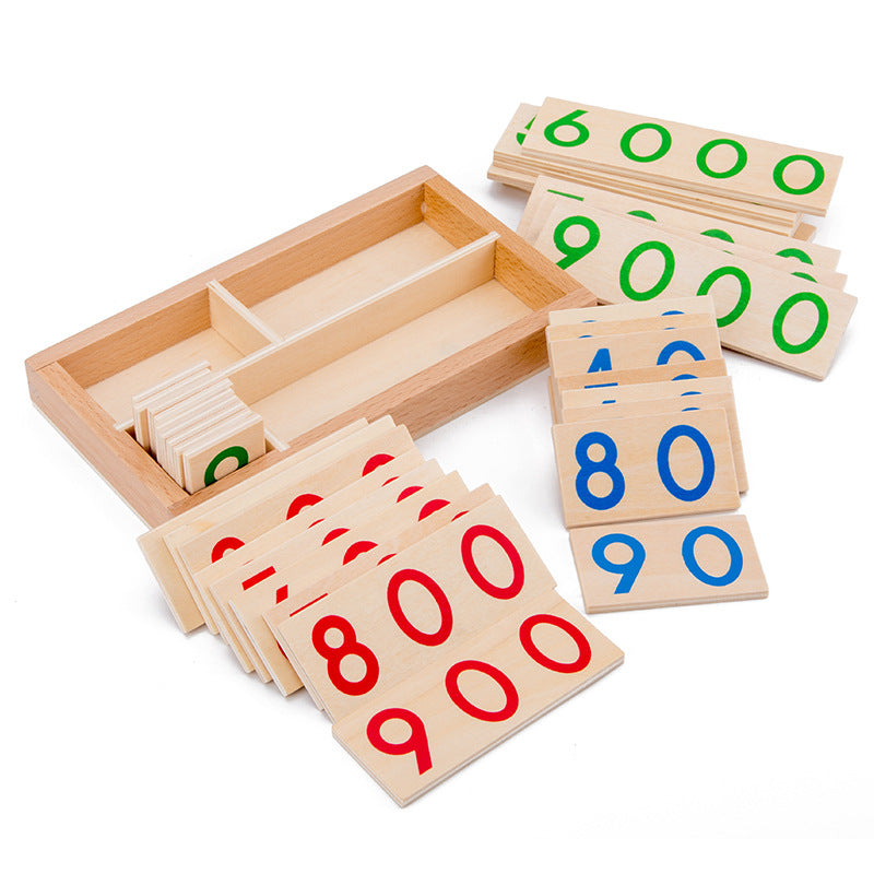 Little Brain™ - Montessori Wooden Number Cards