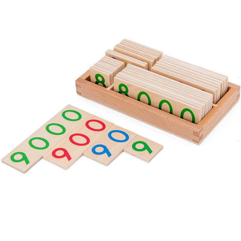 Little Brain™ - Montessori Wooden Number Cards