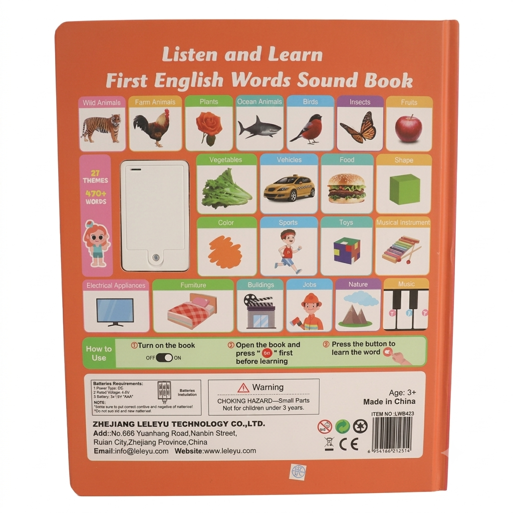 Interactive English Sound Book for Kids